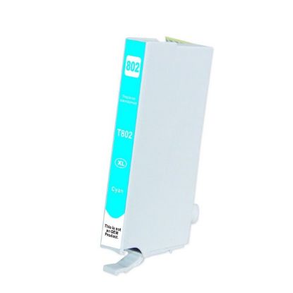 Picture of Epson T802XL220 (Epson 802XL) Ultra High Yield Cyan Inkjet Cartridge (1900 Yield)