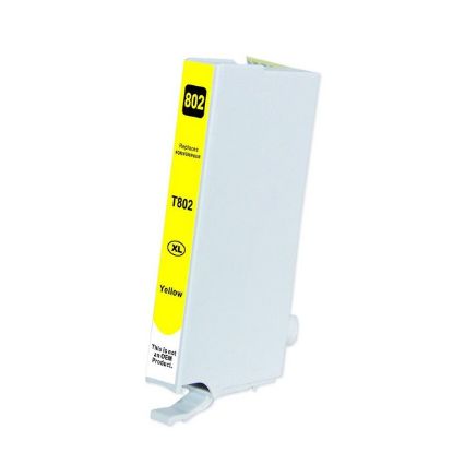 Picture of Epson T802XL420 (Epson 802XL) Ultra High Yield Yellow Inkjet Cartridge (1900 Yield)