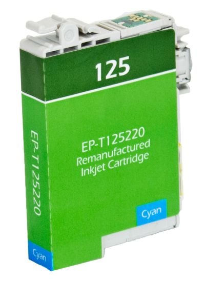 Picture of Remanufactured T125220 (Epson 125) Cyan Ink Cartridge (385 Yield)