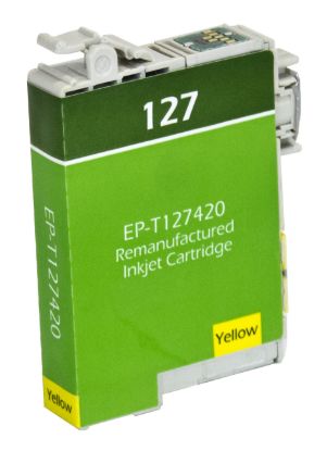 Picture of Remanufactured T127420 (Epson 127) Extra High Yield Yellow Inkjet Cartridge (775 Yield)