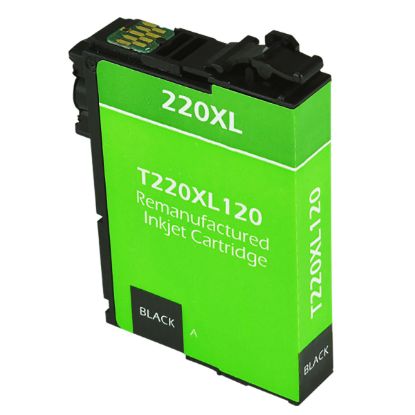 Picture of Remanufactured T220XL120 (Epson T220XL) High Yield Black Ink Cartridge (500 Yield)