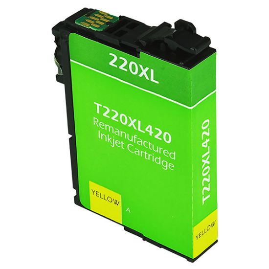 Picture of Remanufactured T220XL420 (Epson T220XL) High Yield Yellow Inkjet Cartridge (450 Yield)