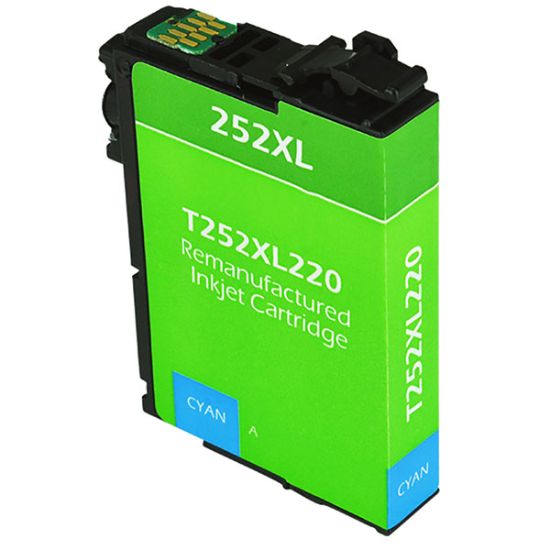 Picture of Remanufactured T252XL220 (Epson T252XL) High Yield Cyan Ink Cartridge (1100 Yield)