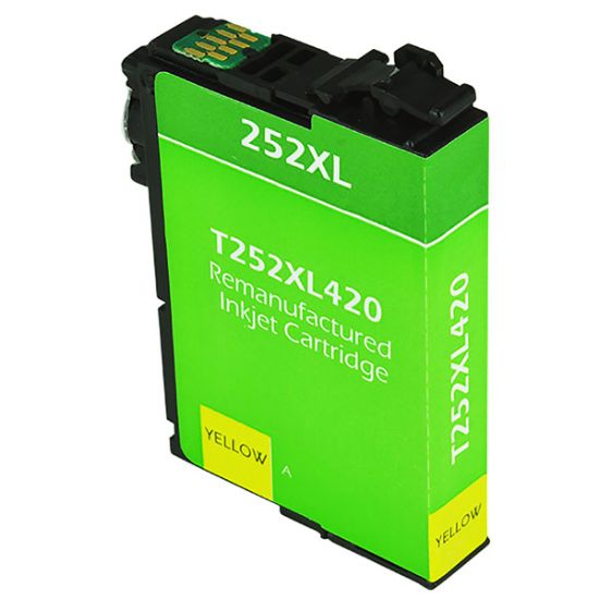 Picture of Remanufactured T252XL420 (Epson T252XL) High Yield Yellow Inkjet Cartridge (1100 Yield)