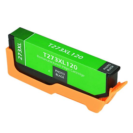 Picture of Remanufactured T273XL120 (Epson T273XL) High Yield Photo Black Inkjet Cartridge (650 Yield)