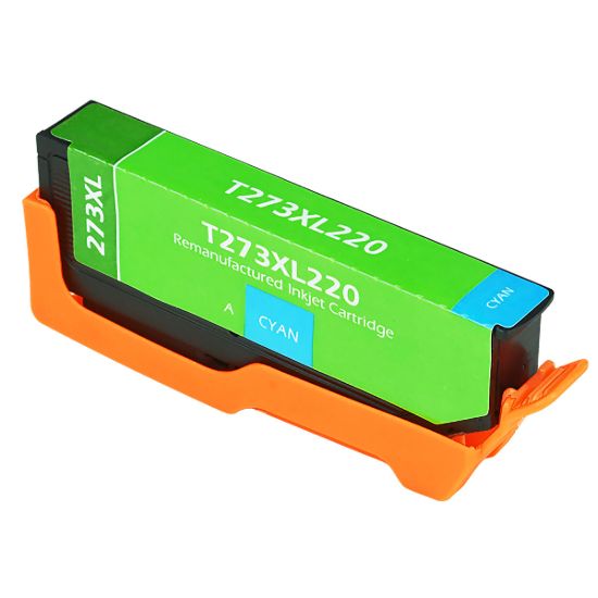 Picture of Remanufactured T273XL220 (Epson T273XL) High Yield Cyan Inkjet Cartridge (650 Yield)