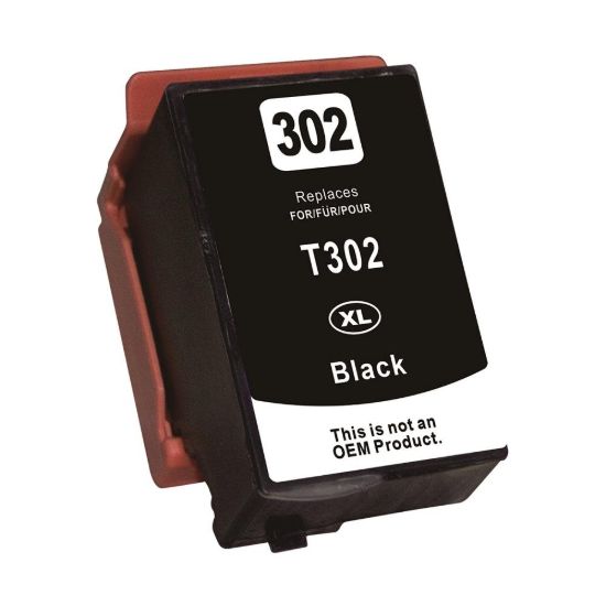 Picture of Remanufactured T302XL020-S (Epson T302XL) High Yield Black Ink Cartridge (550 Yield)