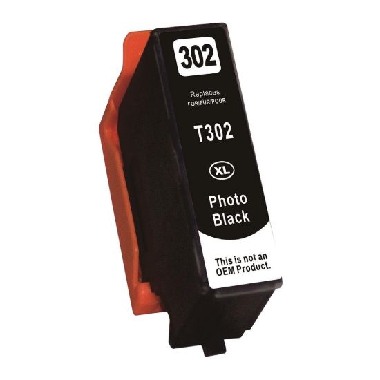 Picture of Remanufactured T302XL120-S (Epson T302XL) High Yield Photo Black Ink Cartridge