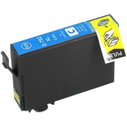 Picture of Remanufactured T702XL220 (Epson 702XL) Ultra High Yield Cyan Inkjet Cartridge (950 Yield)