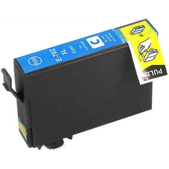 Picture of Remanufactured T702XL220 (Epson 702XL) Ultra High Yield Cyan Inkjet Cartridge (950 Yield)