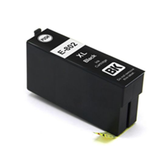 Picture of Remanufactured T802120 (Epson T802) Black Ink Cartridge (900 Yield)