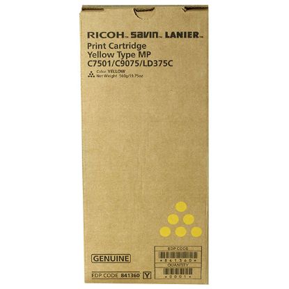 Picture of Ricoh 841360 Yellow Toner Cartridge (21600 Yield)
