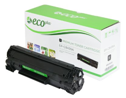 Picture of EcoPlus Reman CB436A (HP 36A) Black Toner Cartridge (2000 Yield)