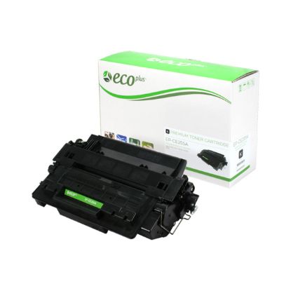 Picture of EcoPlus Reman CE255A (HP 55A) Black Toner Cartridge (6000 Yield)
