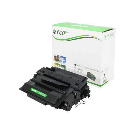 Picture of EcoPlus Reman CE255X (HP 55X) High Yield Black Toner Cartridge (12500 Yield)