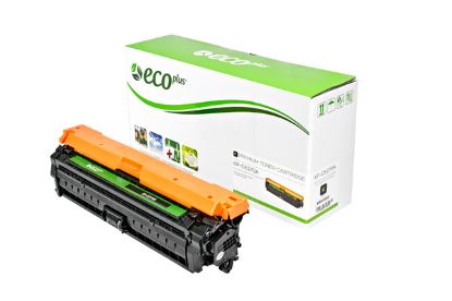 Picture of EcoPlus Reman CE270A (HP 650A) Black Toner Cartridge (13500 Yield)