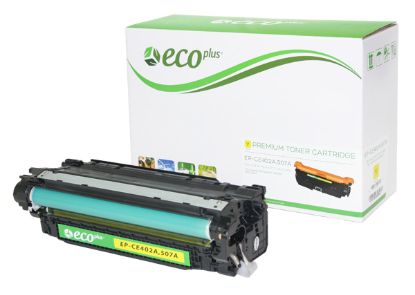 Picture of EcoPlus Reman CE402A (HP 507A) Yellow Toner Cartridge (7000 Yield)
