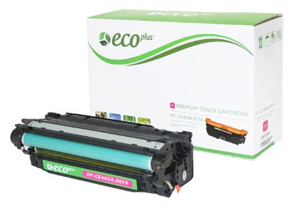 Picture of EcoPlus Reman CE403A (HP 507A) Magenta Toner Cartridge (7000 Yield)