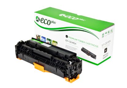 Picture of EcoPlus Reman CE410X (HP 305X) High Yield Black Toner Cartridge (4000 Yield)