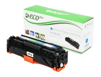 Picture of EcoPlus Reman CE411A (HP 305A) Cyan Toner Cartridge (2600 Yield)