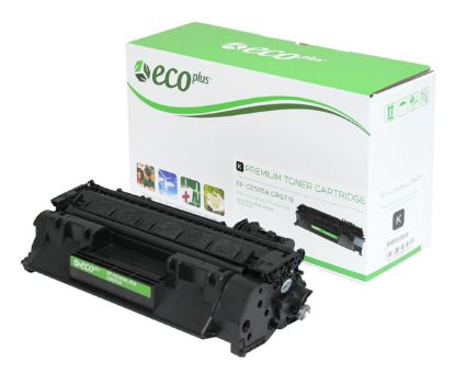 Picture of EcoPlus Reman CE505A (HP 05A) Black Toner Cartridge (2300 Yield)