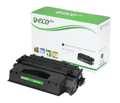 Picture of EcoPlus Reman CE505X (HP 05X) High Yield Black Toner Cartridge (6500 Yield)