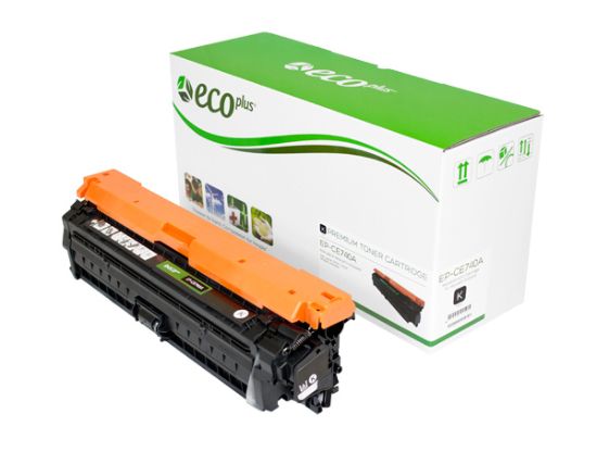 Picture of EcoPlus Reman CE740A (HP 307A) Black Toner Cartridge (7000 Yield)