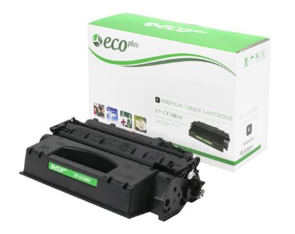 Picture of EcoPlus Reman CF280X (HP 80X) High Yield Black Toner Cartridge (6900 Yield)