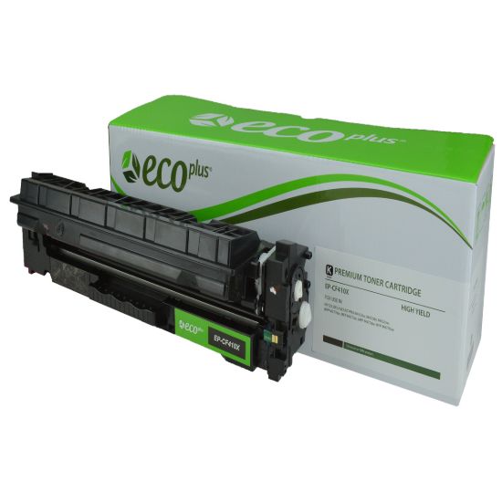 Picture of EcoPlus Reman CF410X (HP 410X) High Yield Black Toner Cartridge (6500 Yield)