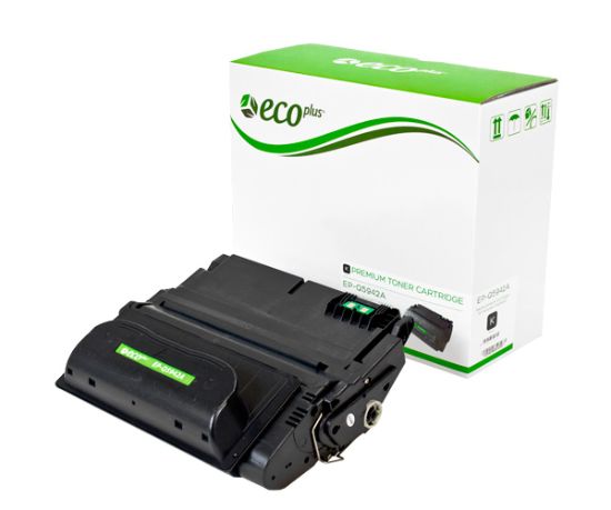 Picture of EcoPlus Reman Q5942A (HP 42A) Black Toner Cartridge (12000 Yield)