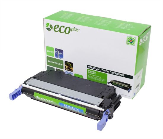 Picture of EcoPlus Reman Q5951A (HP 643A) Cyan Toner Cartridge (10000 Yield)