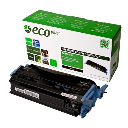 Picture of EcoPlus Reman Q6000A (HP 124A) Black Toner Cartridge (2500 Yield)