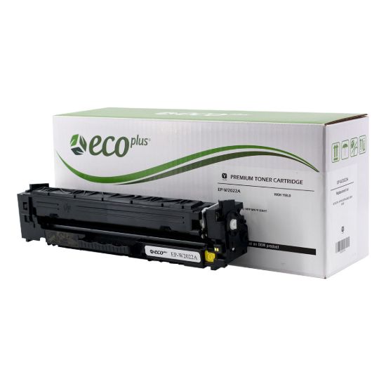 Picture of EcoPlus Reman W2022A (HP 414A) Yellow Toner Cartridge (2100 Yield)